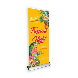 RUS-KM015 Venta caliente 80x 200 Soporte de pancarta enrollable retráctil de aluminio