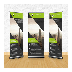 RUS-KM016 Nuevo Producto 100*200cm 80*200cm 85*200cm Soporte de pancarta enrollable económico retráctil