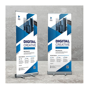 RUS-KM020 Venta caliente Equipo de exposición de aluminio retráctil Roll Up Banner Stand