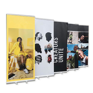 RUS-KM022 Tipo de publicidad de exhibición Equipo de exposición al por mayor Roll Up Banner Stand